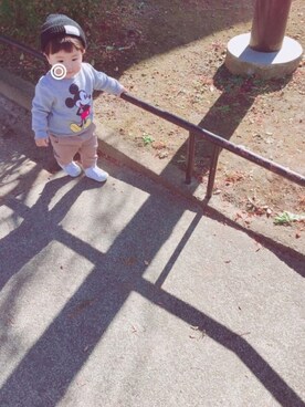 keee◡̈♥︎さん（キッズ・70cm）の冬コーディネート