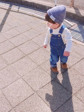 keee◡̈♥︎さん（キッズ・70cm）の冬コーディネート