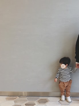 keee◡̈♥︎さん（キッズ・80cm）の春コーディネート