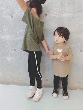 keee◡̈♥︎さん（キッズ・110cm）の秋コーディネート