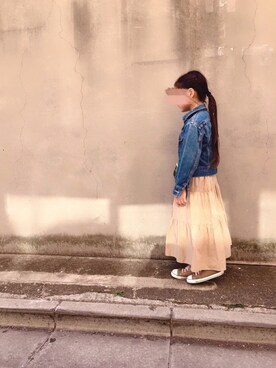 keee◡̈♥︎さん（キッズ・120cm）の春コーディネート