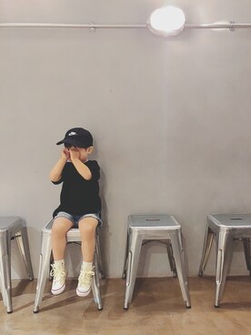 keee◡̈♥︎さん（キッズ・90cm）の秋コーディネート