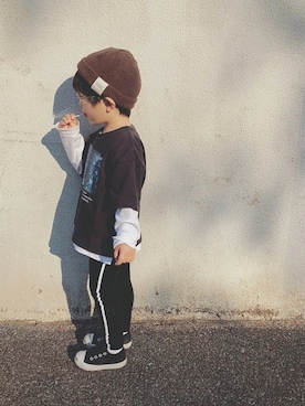 keee◡̈♥︎さん(キッズ・90cm)の春コーディネート