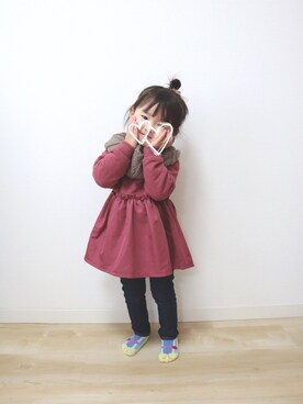 𝚎𝚖𝚖𝚊♡さん（キッズ・90cm）の冬コーディネート