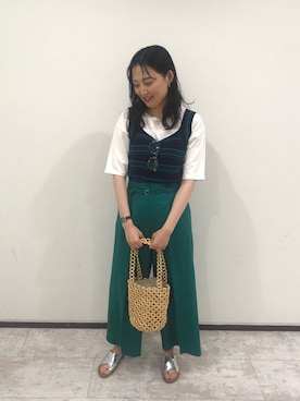 akoさん（レディース・169cm）の夏コーディネート