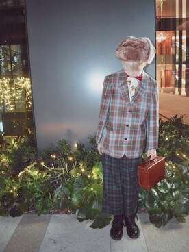 「JOYRICH（ジョイリッチ）のアイテム（ジャケット/アウター）」を使った、P→★(TEMPURA KIDZ)さん（メンズ・167cm）の冬コーディネート