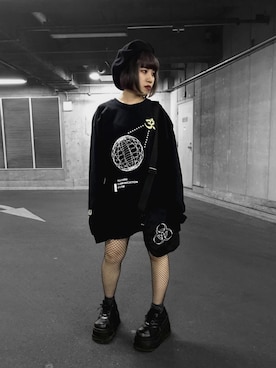 「PARADOX（パラドックス）のアイテム（バッグ）」を使った、rinaさん（レディース・151cm）の冬コーディネート