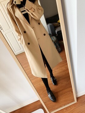 「Mo&Co.（モーアンドコー）のアイテム（ワンピース/ドレス）」を使った、parabola帕夏さん（レディース・164cm）の春コーディネート