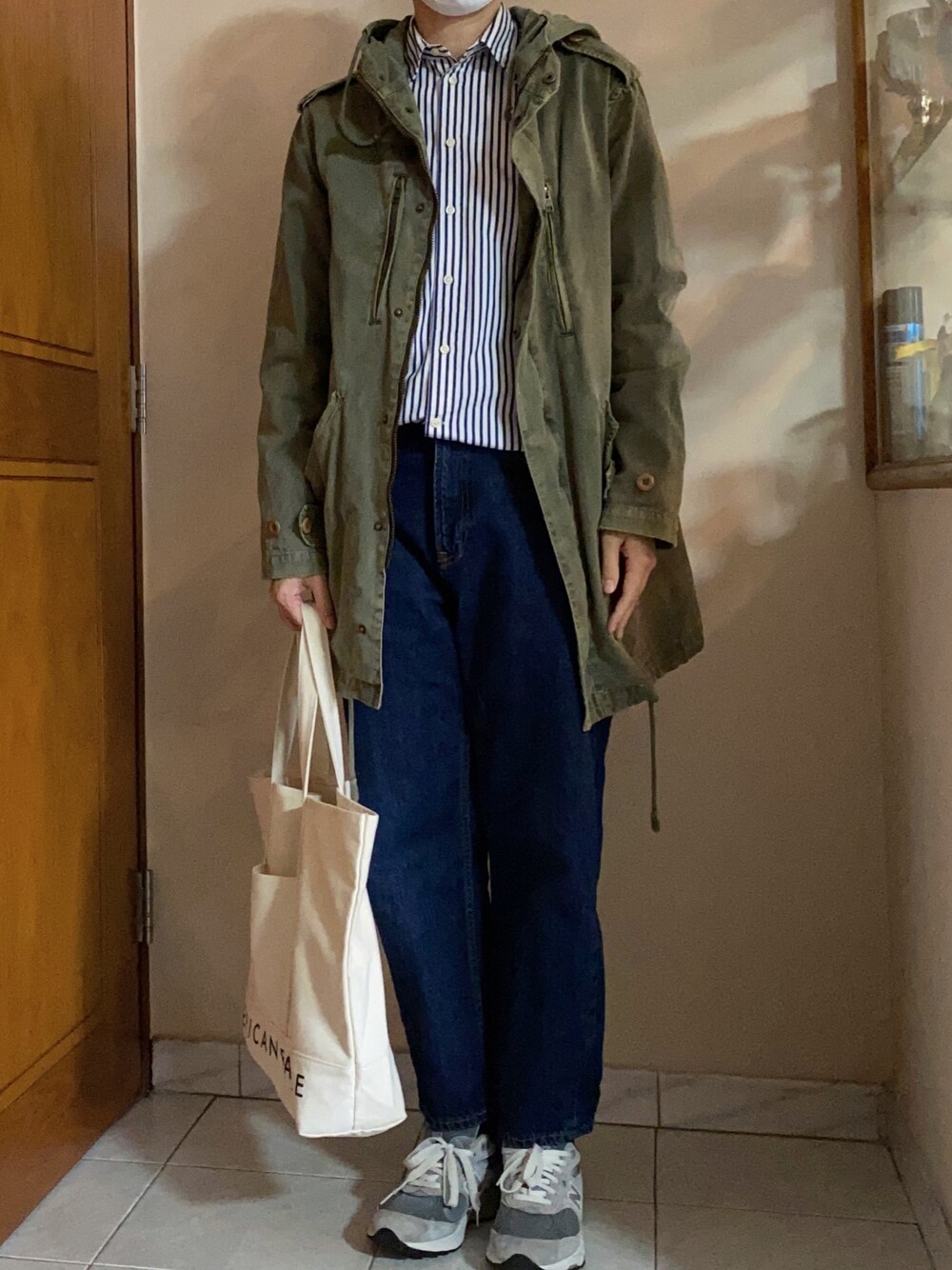 「VINTAGE、UNISEX、shirts、gotowork」｜「POLO RALPH LAURENのアイテム（シャツ/ブラウス、その他）」を使った、oeufsssssさん（レディース・168cm）の冬コーディネートの1枚目の写真