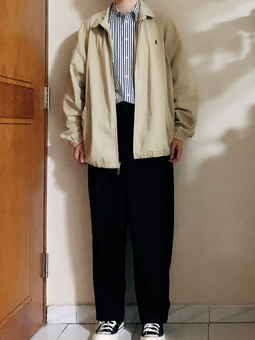 「Polo Ralph Lauren、converse」｜「POLO RALPH LAURENのアイテム（シャツ/ブラウス、その他）」を使った、oeufsssssさん（レディース・168cm）の春コーディネートの1枚目の写真