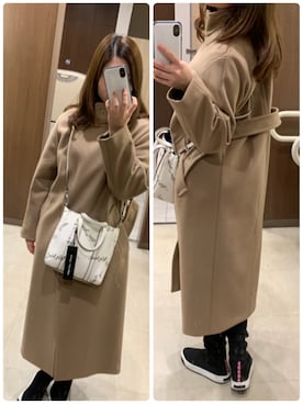 「MARC JACOBS（マークジェイコブス）のアイテム（スニーカー）」を使った、まゆこさん（レディース・160cm）の冬コーディネート