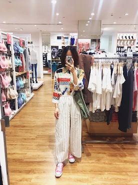 「ZARA（ザラ）のアイテム（シャツ/ブラウス、その他）」を使った、baoxiaodiさん（レディース・162cm）の春コーディネート