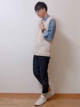 大学生さん（メンズ・175cm）の春コーディネート