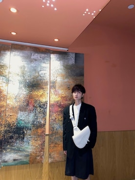「ADER error（アーダーエラー）のアイテム（パンツ）」を使った、Sekikiさん（メンズ・175cm）の春コーディネート