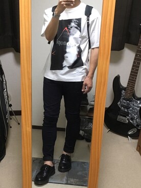 「チープカシオ」｜「アイテム（ブーツ）」を使った、bossさん（メンズ・177cm）の夏コーディネート
