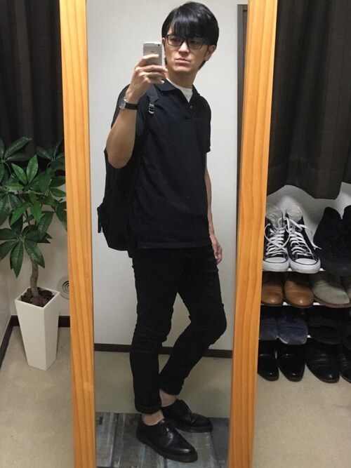 搭配uniqlopolo衫(黑色系)的时尚穿搭总览