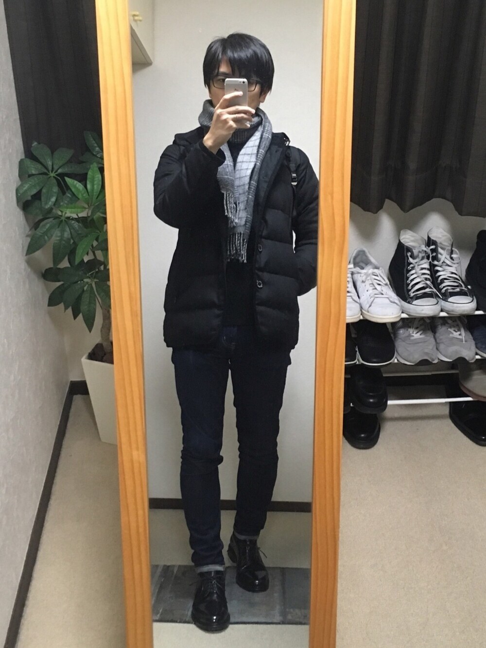 西川ダウン ウールシングルコートを使った人気ファッション
