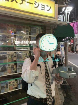 「二台持ちのアイテム（その他、グレー系）」を使った、坊主Lv26さん（メンズ・170cm）の春コーディネート