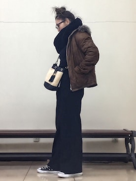 Thiemoさん（レディース・165cm）の冬コーディネート