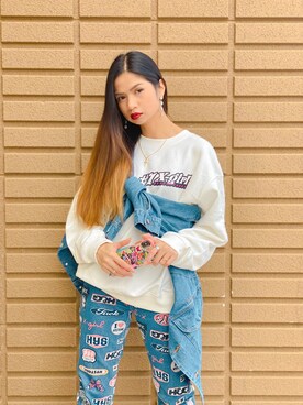 謝名元 麻友美さんのコーディネート