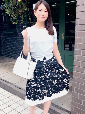 「La TOTALITE（ラトータリテ）のアイテム」を使った、minoさん（レディース・160cm）の夏コーディネート