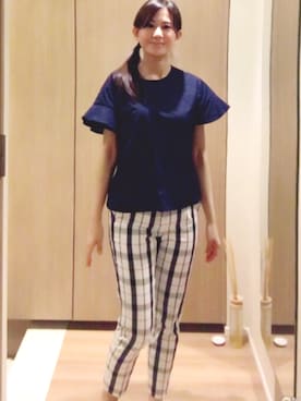 「La TOTALITE（ラトータリテ）のアイテム」を使った、minoさん（レディース・160cm）の夏コーディネート