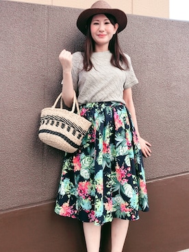 「La TOTALITE（ラトータリテ）のアイテム」を使った、minoさん（レディース・160cm）の夏コーディネート