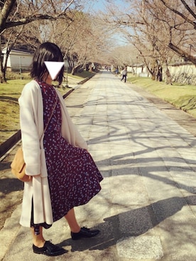 「スプリングSENSEOFPLACE」｜「アイテム（ワンピース/ドレス）」を使った、kurukuruさん（レディース・158cm）の春コーディネート
