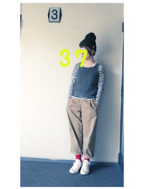 「TANG!（タング）のアイテム」を使った、37さん（レディース・154cm）の冬コーディネート