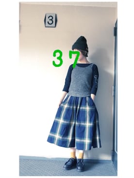 「TANG!（タング）のアイテム」を使った、37さん（レディース・154cm）の春コーディネート