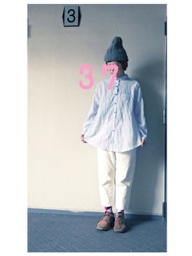 「Tricote（トリコテ）のアイテム」を使った、37さん（レディース・154cm）の春コーディネート