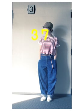 「ウォーリー」｜37さん（レディース・154cm）の夏コーディネート