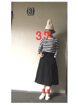 37さん(レディース・154cm)の秋コーディネート