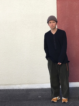 「リング」｜「アイテム（ニットキャップ/ビーニー）」を使った、kaitoさん（メンズ・164cm）の春コーディネート