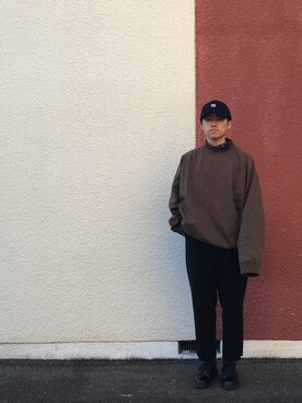 「BEAMS BOY（ビームスボーイ）のアイテム（キャップ）」を使った、kaitoさん（メンズ・164cm）の冬コーディネート