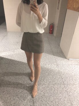 「ONLY（オンリー）のアイテム（スカート）」を使った、BlairLUさん（レディース・165cm）の春コーディネート