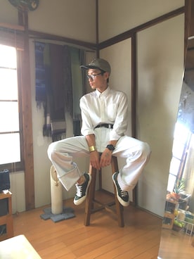 「collection PRIVEE?（コレクションプリヴェ）のアイテム」を使った、やぎさん（メンズ・172cm）の夏コーディネート