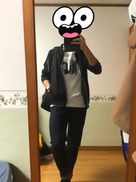 「nano・universe」｜「アイテム（MA-1）」を使った、とーるさん（メンズ・183cm）の秋コーディネート