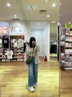 「アイテム（バッグ、グリーン系）」を使った、tzutzu_9005さん（レディース・159cm）の春コーディネート