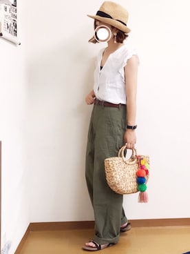 「SHIPS Days（シップスデイズ）のアイテム」を使った、welina＊さん（レディース・152cm）の夏コーディネート