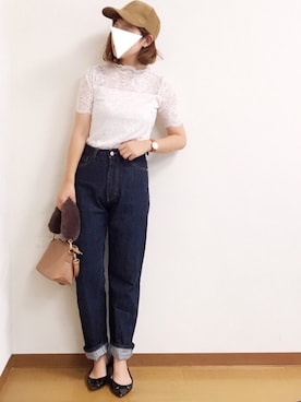 「Khaju（カージュ）のKhaju:フェイクファーミニバッグ◇（ショルダーバッグ）」を使った、welina＊さん（レディース・152cm）の秋コーディネート