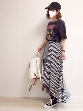 「Desigual（デシグアル）のアイテム（バッグ）」を使った、welina＊さん（レディース・152cm）の春コーディネート