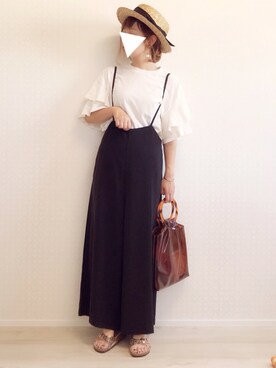 「URBAN RESEARCH Sonny Label（アーバンリサーチサニーレーベル）のアイテム（サロペット/オーバーオール）」を使った、welina＊さん（レディース・152cm）の春コーディネート