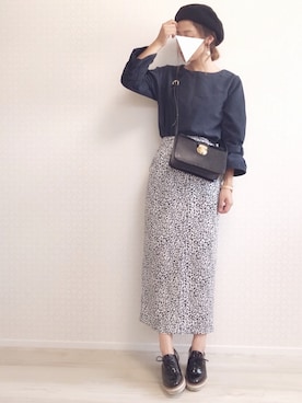 「14+（イチヨンプラス）のアイテム（ハンチング/ベレー帽）」を使った、welina＊さん（レディース・152cm）の秋コーディネート