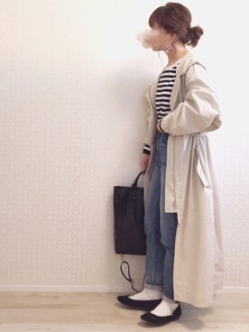 「FOSSIL（フォッシル）のアイテム（バックパック/リュック）」を使った、welina＊さん（レディース・152cm）の冬コーディネート