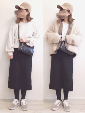 「DHOLIC（ディーホリック）のアイテム（その他アウター）」を使った、welina＊さん（レディース・152cm）の冬コーディネート