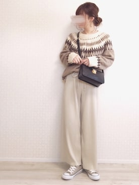 「TRUNC（トランクエイティーエイト）のアイテム（リング）」を使った、welina＊さん（レディース・152cm）の冬コーディネート