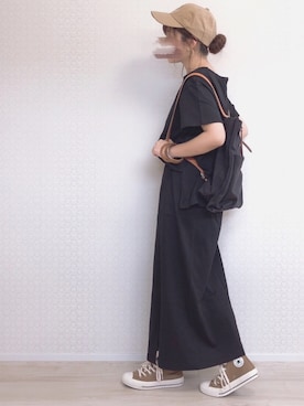 「LEPSIM（レプシィム）の2P ウッドバングル　837799（バングル/リストバンド）」を使った、welina＊さん（レディース・152cm）の春コーディネート