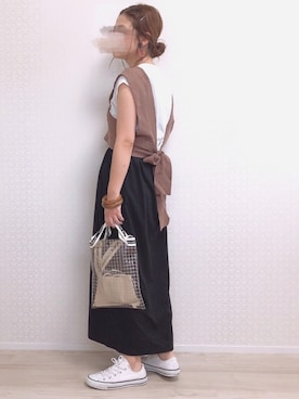 「U.Q（ユウキュウ）のアイテム」を使った、welina＊さん（レディース・153cm）の夏コーディネート