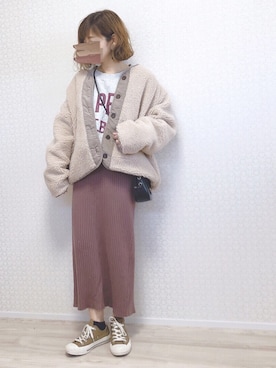 「ミニショルダー」｜「アイテム（その他アウター）」を使った、welina＊さん（レディース・152cm）の秋コーディネート